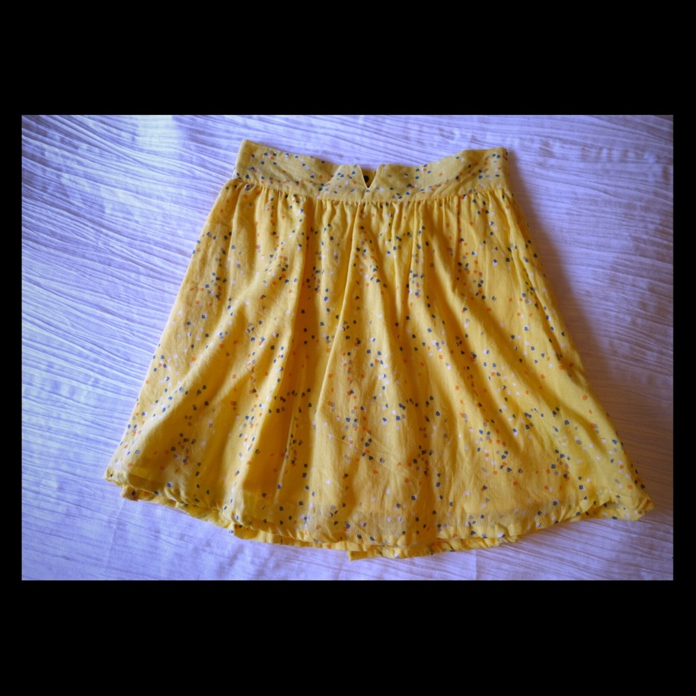 Tulle S A-line Yellow Confetti Skirt
